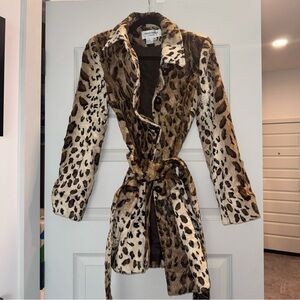 Helene Berman Leopard Print Coat